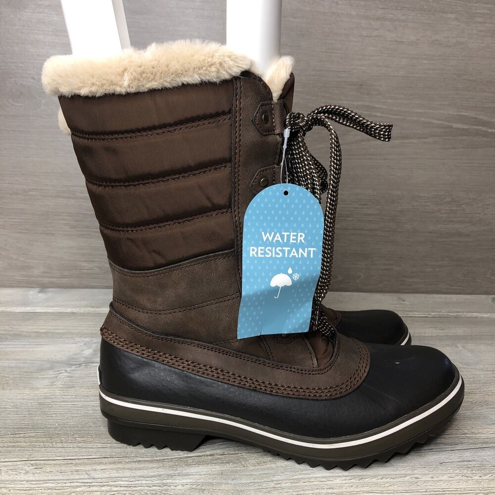 JBU By Jambu Siberia Duck Boot Women’s Size 7.5M Brown Water Resistant Winter